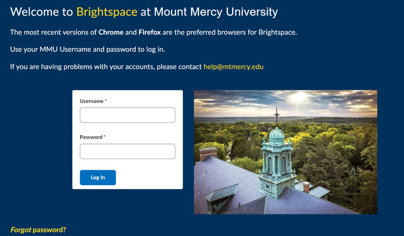 how to navigate Brightspace 