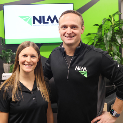 Ben Hektoen '24 MSSCM and Brittany Walter '24 MSSCM