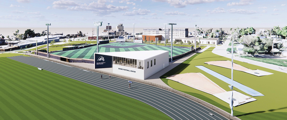 Aerial view of 巴斯足球中心