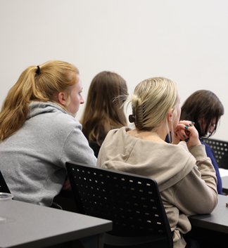 Audience members during the endowed nursing lecture series