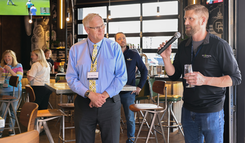 An employee social at Big Grove in Cedar Rapids